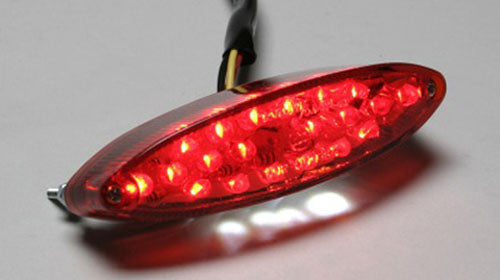 LED OVAL STOPLAMP, CLR LENS (20 LEDS + 5 LEDS FOR LICENSE PLAT